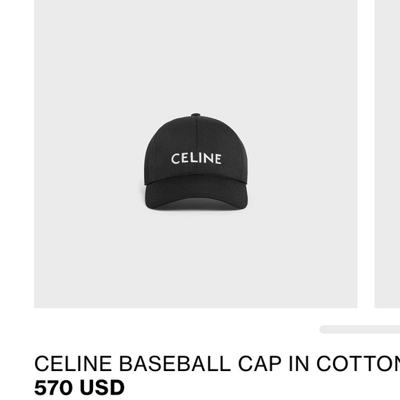 Celine Classic Black Cap